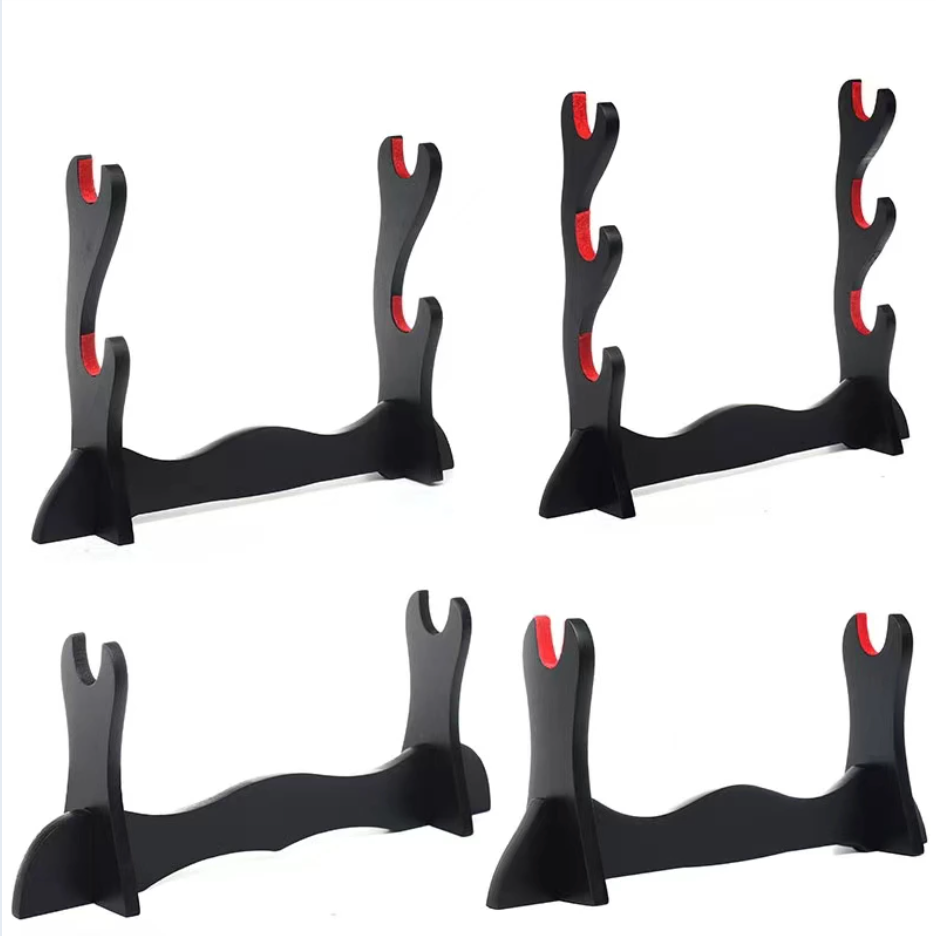 Support Katana en Bois – Présentoir Horizontal 1 à 4 Lames