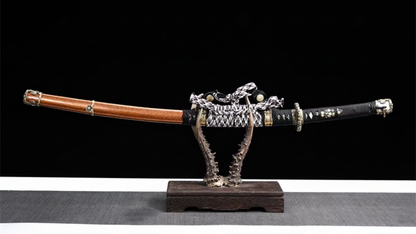 Katana Kajiya SS273 — forgé à la main, hamon réel, kissaki traditionnel — Atelier Katana