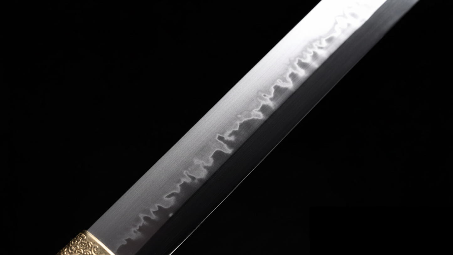 Katana Kajiya SS273 — forgé à la main, hamon réel, kissaki traditionnel — Atelier Katana