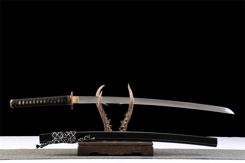Katana Kasumi — Damas 3 éclats forgé — Hamon réel — vue 4